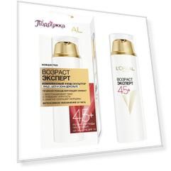 Уход-скульптор для лица, шеи и зоны декольте LOREAL ВОЗРАСТ ЭКСПЕРТ 45+ SPF-15 50 мл