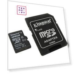 Карта памяти Kingston 128GB microSDXC Class 10 UHS-I U1 Canvas Select (SD адаптер) 80MB/s (SDCS/128GB)