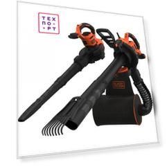 Садовый пылесос-воздуходувка Black+Decker BEBLV301