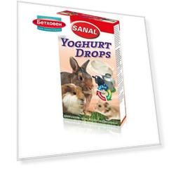 Лакомство для грызунов SANAL Yoghurt Drops (Йогурт + Вит. А, С, D, E) дропсы 45г