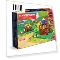 Магнитный конструктор Magformers Log House Set 87 элементов 705004
