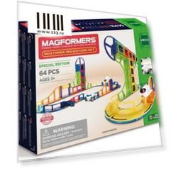 Магнитный конструктор Magformers Sky Track Adventure set 64 элемента 799012