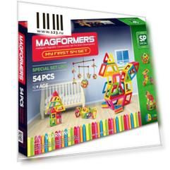 Магнитный конструктор Magformers My First 54 элемента 63108/702002