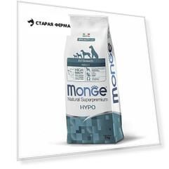 Сухой корм Monge Dog Speciality Hypoallergenic для собак гипоаллергенный лосось с тунцом