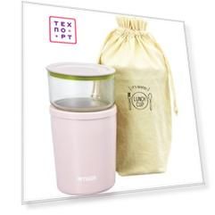 Термос Tiger для еды с контейнерами LCC-A030 Pink