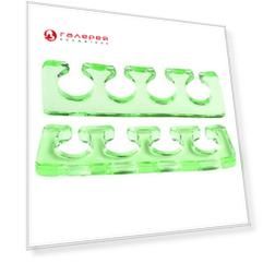 IRISK PROFESSIONAL Расширитель силиконовый для пальцев, 05 прозрачно-зеленый 2 шт
