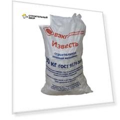 Известь негашеная комовая, 30 кг