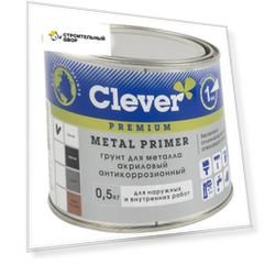 Грунт акриловый белый Clever 0,5 кг