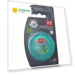 Зубная нить SPLAT Professional Dental Floss супертонкая с волокнами серебра Мята 30 м