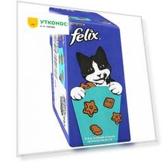 Лакомство Felix Party Mix Морской Микс cо вкусом лосося трески и форели для кошек 8 штук по 60 г