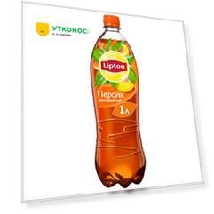 Чай холодный черный Lipton Персик негазированный 1 л