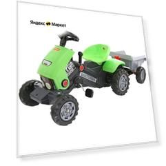 Веломобиль Полесье Turbo-2 с полуприцепом 52742/84651/89342, синий