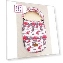 Конверт меховой AmaroBaby little friend 80х45 овечки (amaro-60lf-ov)