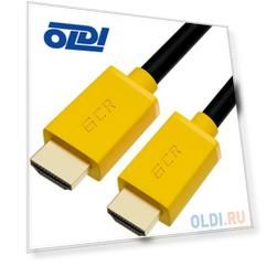 Greenconnect Кабель 1.0m HDMI версия 2.0, HDR 4:2:2, Ultra HD, 4K 60 fps 60Hz/5K*30Hz, 3D, AUDIO, 18.0 Гбит/с, 28/28 AWG, OD7.3mm, тройной экран, черн