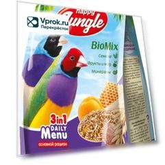 Корм для птиц Happy Jungle для экзотических птиц 500г