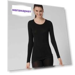 Лонгслив домашний женский Sloggi sloggiEVERCosyLongSleeveShirt черный 48 RU