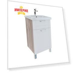 Тумба IDDIS New Sena 50см белая/под дерево NSE50W1i95