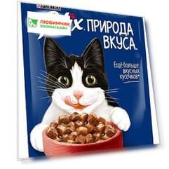 Felix Природа Вкуса влажный корм для взрослых кошек всех пород, говядина в соусе (85 г)