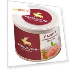 Паштет бобровский 190 г с прованскими травами ту ж/б