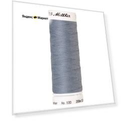AMANN GROUP Mettler Нить универсальная Seralon 1678, №100200 м, 0042 Ash Blue