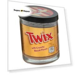 Шоколадная паста с кусочками печенья Twix, 200 г, стеклянная банка