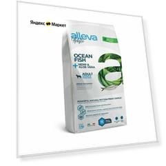 Alleva: Холистик, корм для взрослых собак, с океанической рыбой, коноплей и алое вера, Медиум/Макси, 2 кг