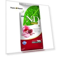 Корм для кошек Farmina N&D Prime, беззерновой, с курицей, с гранатом 5000 г