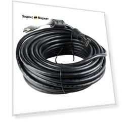 Кабель HDMI 15м VCOM Telecom ACG511D-15M круглый черный