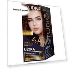 Essem Hair Studio Professional Ultra особо стойкая крем-краска для седых волос, 6.47 Каштаново-медный