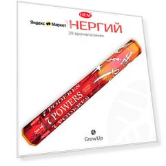 HEM 7 Энергий (7 сил) - 20 шт, ароматические благовония, палочки, 7 Powers - аромат цветочный, цитрусовый, древесный, пряный - Hexa ХЕМ