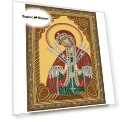 Алмазная вышивка 5D Molly «Семистрельная Божия Матерь», 30x20 см