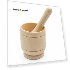 Ступка с пестиком из липы, 7*6,2 см