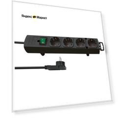 Удлинитель Brennenstuhl Comfort Line, 1153100100, 4 розетки, с/з, 16А / 3500 Вт 4 2 м 1.5 кв. мм 310 мм 90 мм 55 мм черный