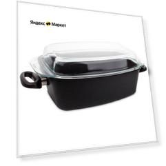 AMT GastroGuss Frying Pans утятница с крышкой 33х21 см AMT 3321