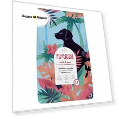 Сухой корм FLORIDA для взрослых собак средних пород с ягненком и грушей 3кг