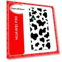 Чехол на Huawei P30 / Хуавей П30 с принтом Пятна коровы
