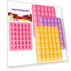 Форма для мармелада и льда "Медвежата" VL80-337