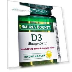 Nature's Bounty Витамин D3 400 МЕ 100 таблеток (Nature's Bounty, Витамины)