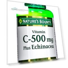 Nature's Bounty Витамин С 500 мг плюс Эхинацея 100 таблеток (Nature's Bounty, Растительные продукты)