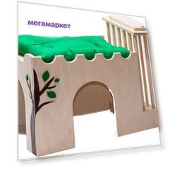 Домик для грызунов Doradowood Дом у дерева, 12 см