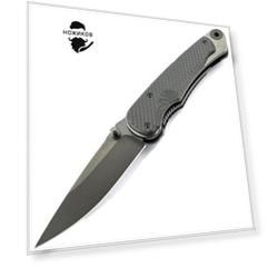 Нож складной Spartan Blades Akribis Meteorite Grey, сталь CPM-S35VN, рукоять титан/карбон