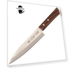 Кухонный нож Kanetsugu Special Offer 2001, рукоять - розовое дерево, сталь AUS-8, Tojiro