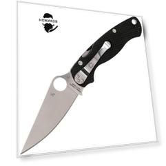 Нож складной Para Military 2 Left Hand - Spyderco 81GPLE2, сталь CPM® S30V™ Satin Plain, рукоять стеклотекстолит G10, чёрный