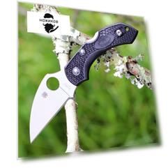 Складной нож Dragonfly 2 Wharncliffe Spyderco C28FPWCBK2, сталь VG-10 Satin Plain, термопластик FRN, чёрный