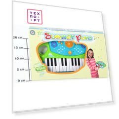 Музыкальный инструмент Potex на батар Синтезатор Summer Piano 25клав арт 658В