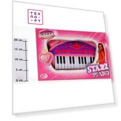 Музыкальный инструмент Potex на батар Синтезатор Starz Piano 25 клав арт 652B-pink