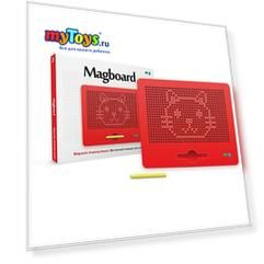 Магнитный планшет для рисования "Magboard", красный