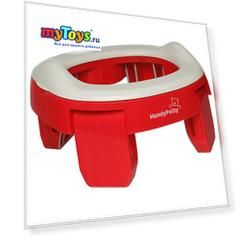 Дорожный горшок Roxy-kids HandyPotty, коралловый
