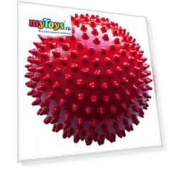 Мяч ёжик красный, 6,5 см, МалышОК