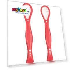 Набор ложек для кормления Happy Baby, 2 шт, ruby